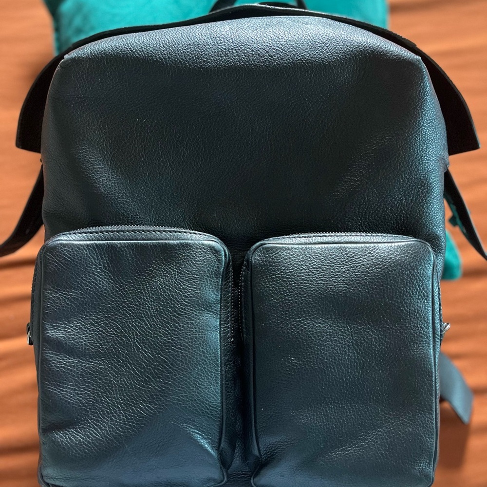 Jimmy Choo Lennox Men's Black Leather Backpack